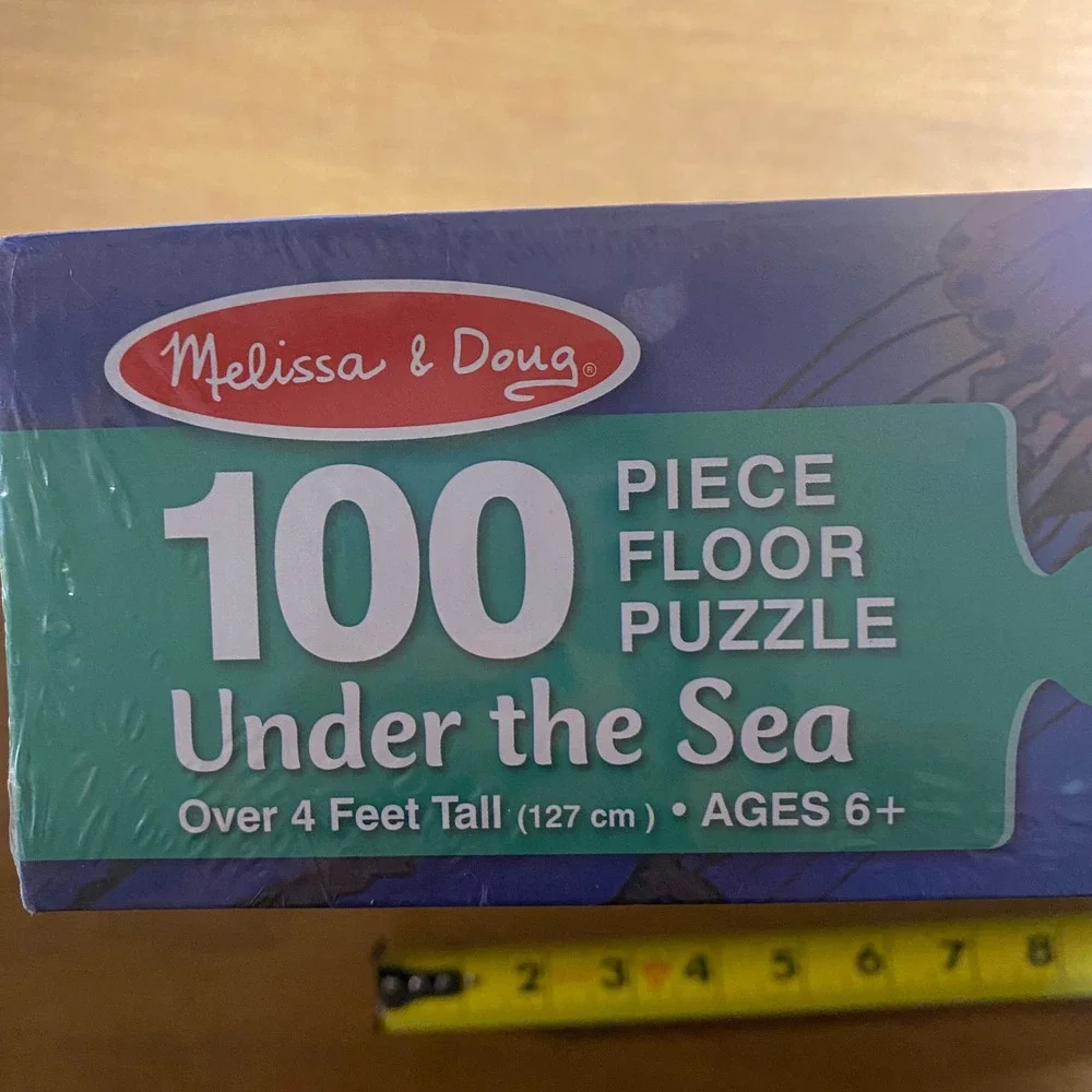 Melissa & Doug Under the Sea 100 Piece Floor Puzzle 4 Feet Tall Ages 6+ #0443